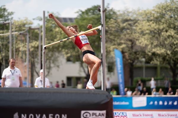 Sophie Weißenberg (TSV Bayer 04 Leverkusen) beim Hochsprung am 07.05.2022 beim Stadtwerke Ratingen Mehrkampf-Meeting 2022 in Ratingen